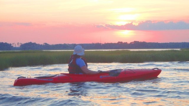 sunset single kayak