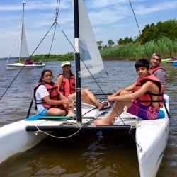 family sailing