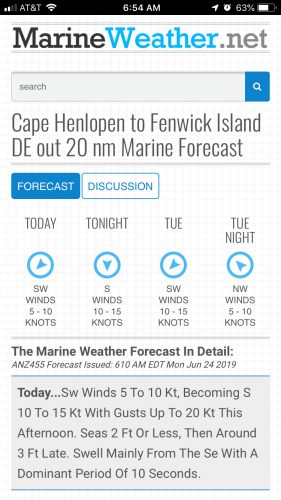 marine forecast