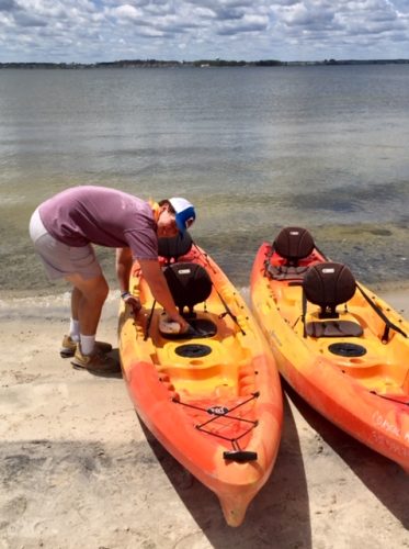 cleaning kayak seats