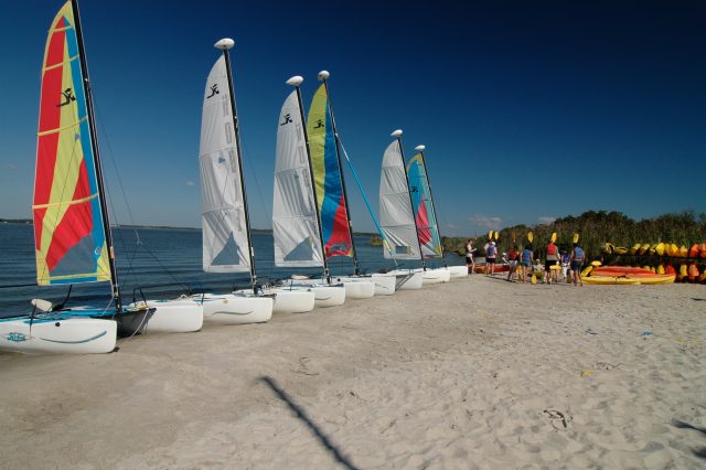 Hobie sailboat rentals at Coastal Kayak in Fenwick Island