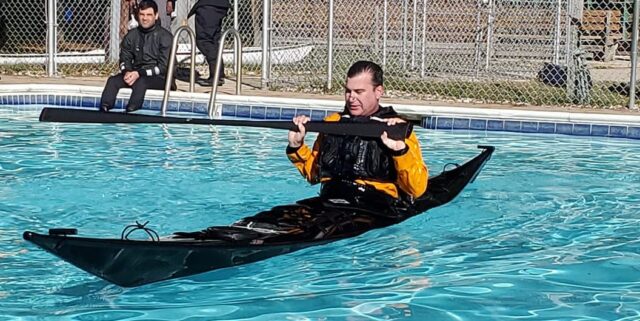 boat in pool