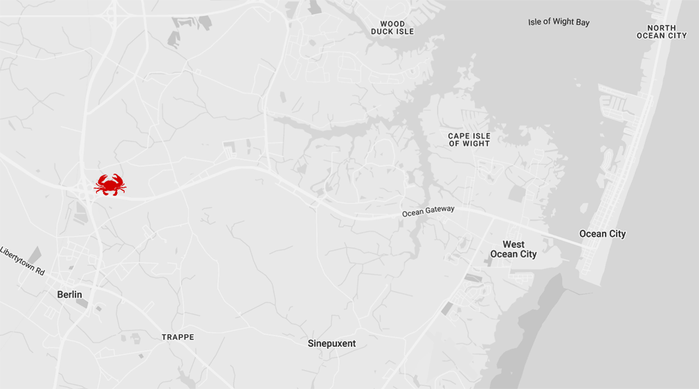 Google Maps location of Crabs To Go