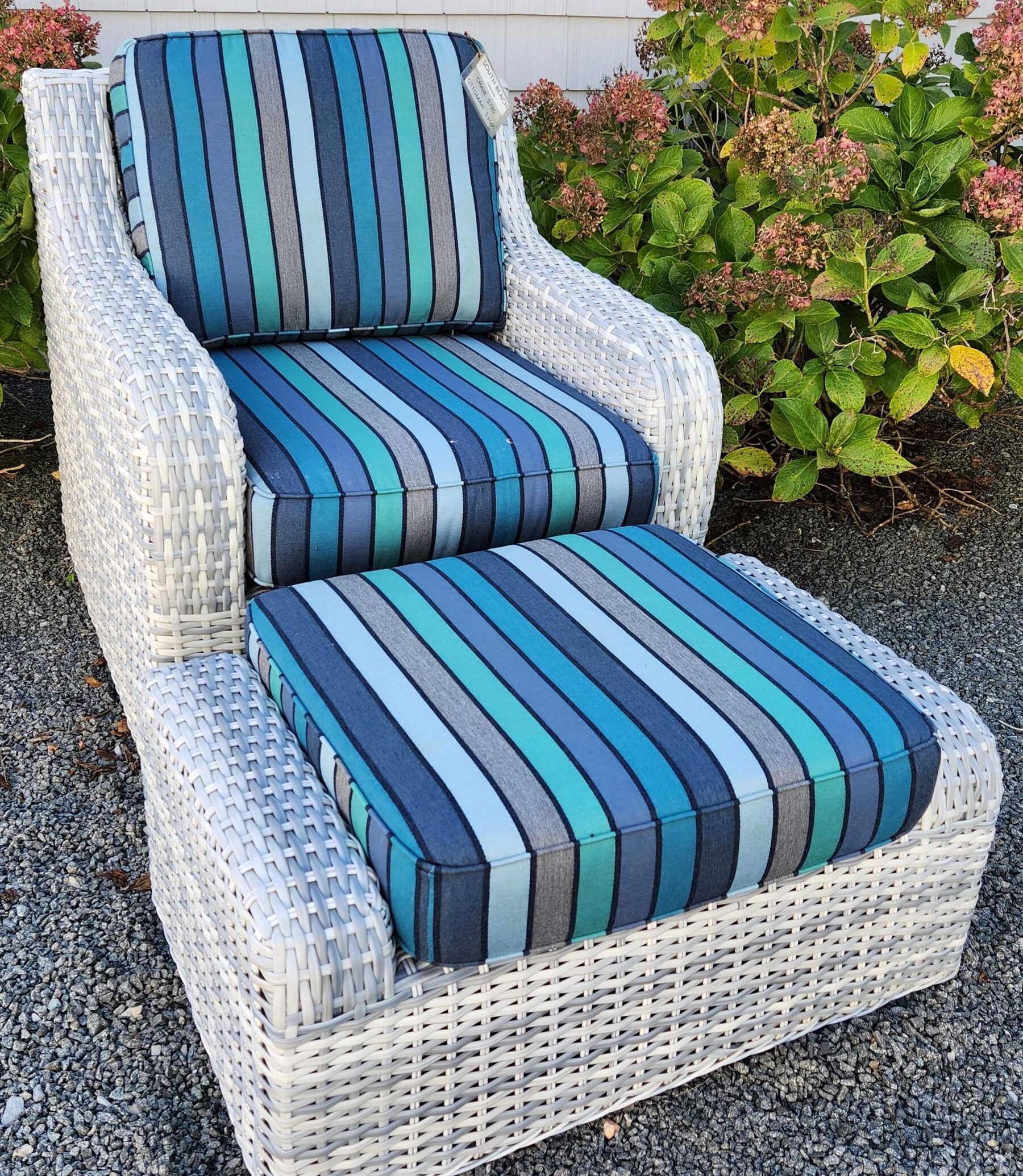 South Beach Collection Chair and Ottoman