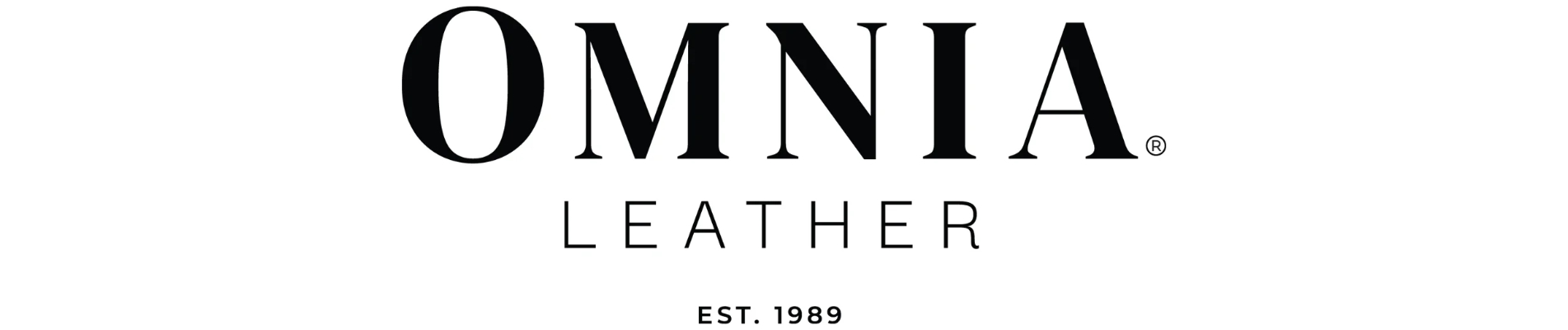 a black and white logo for a leather company