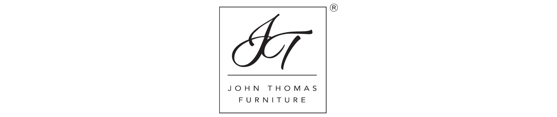 the logo for john thomas furniture