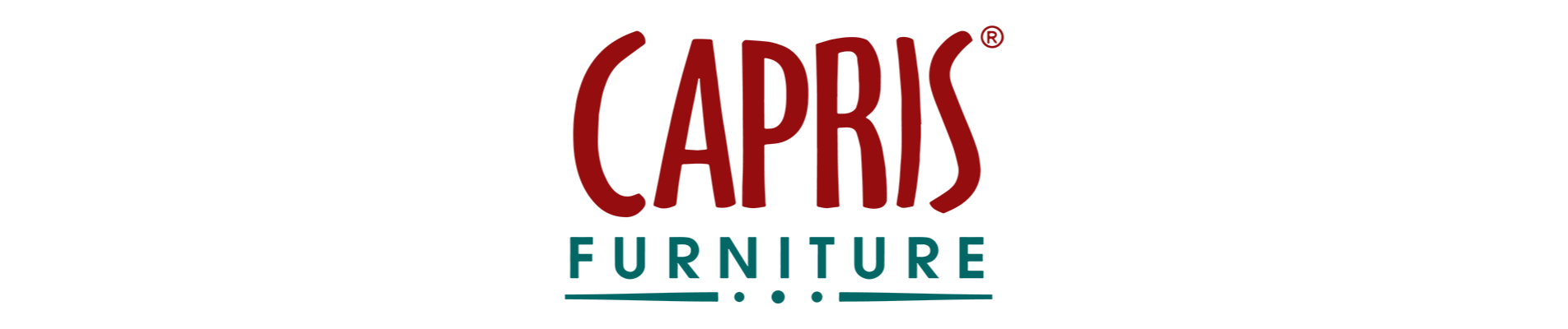 a red and green logo for a furniture store