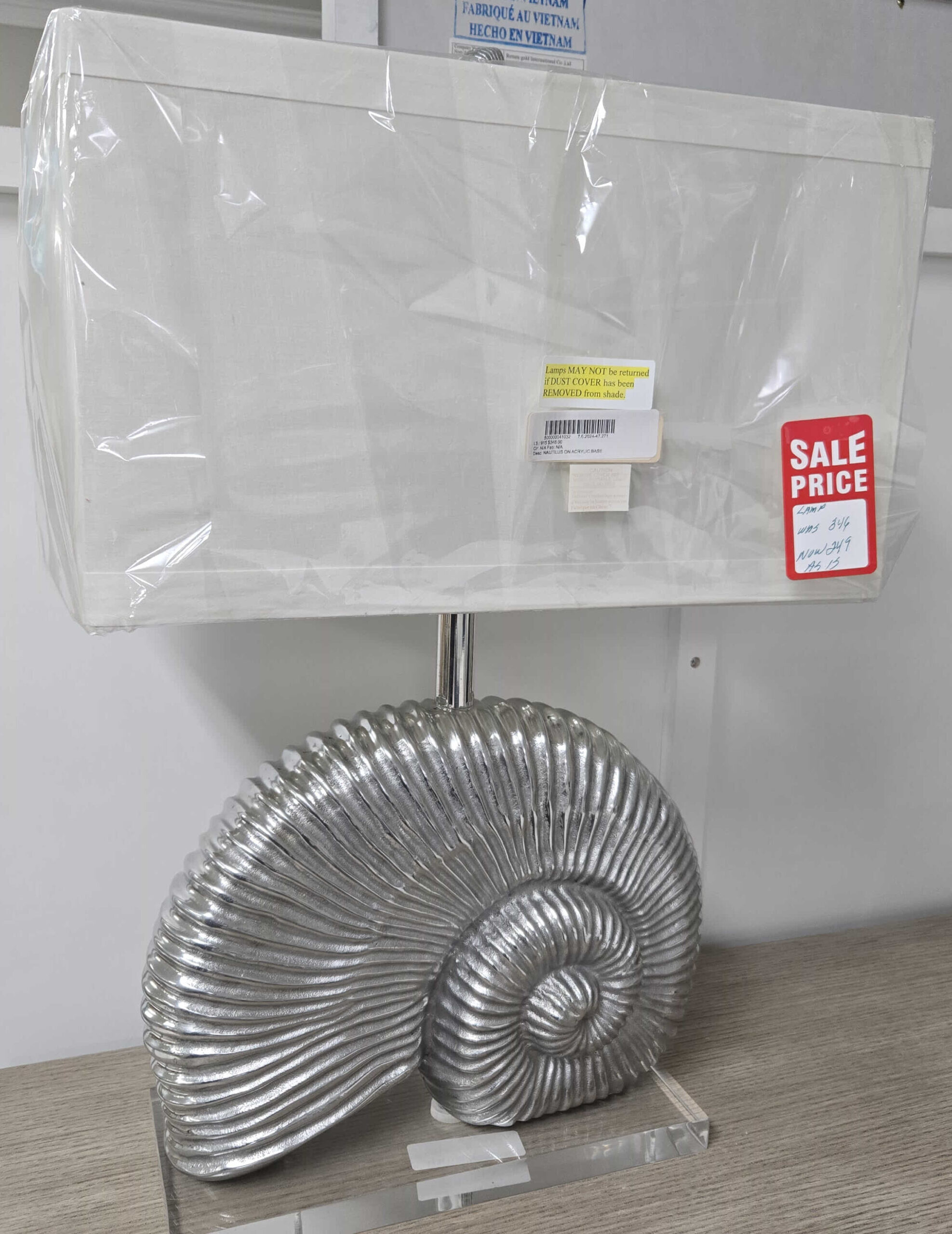 a metal object sitting on top of a table