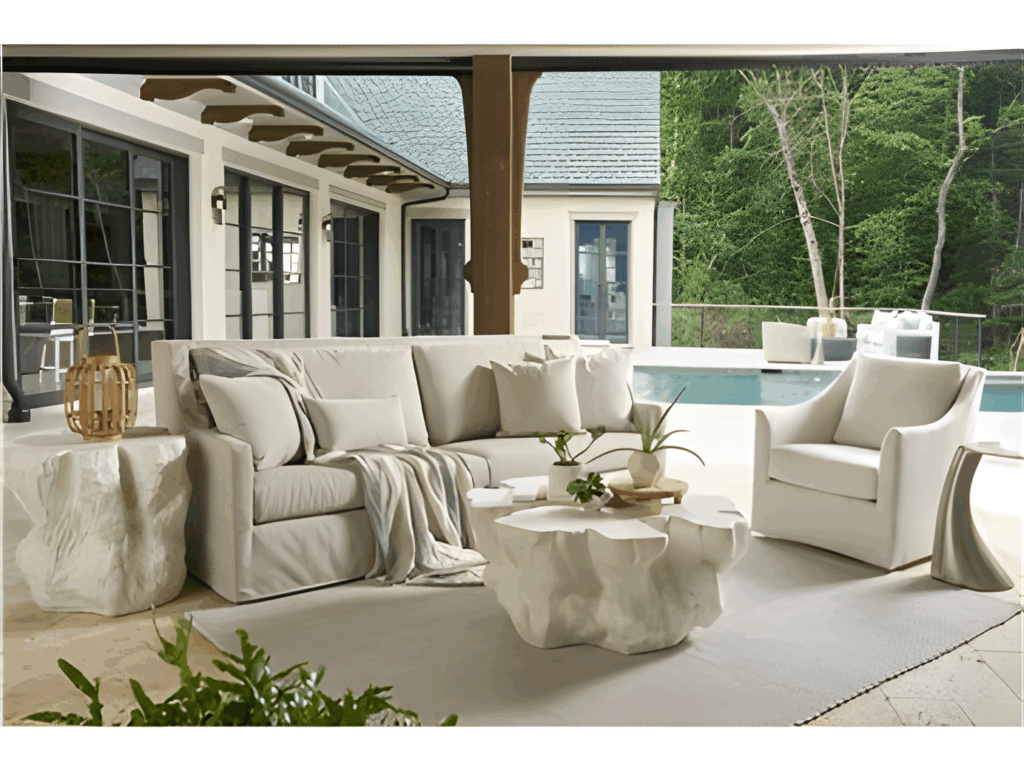 Thumbnail of http://a%20living%20room%20filled%20with%20furniture%20next%20to%20a%20swimming%20pool