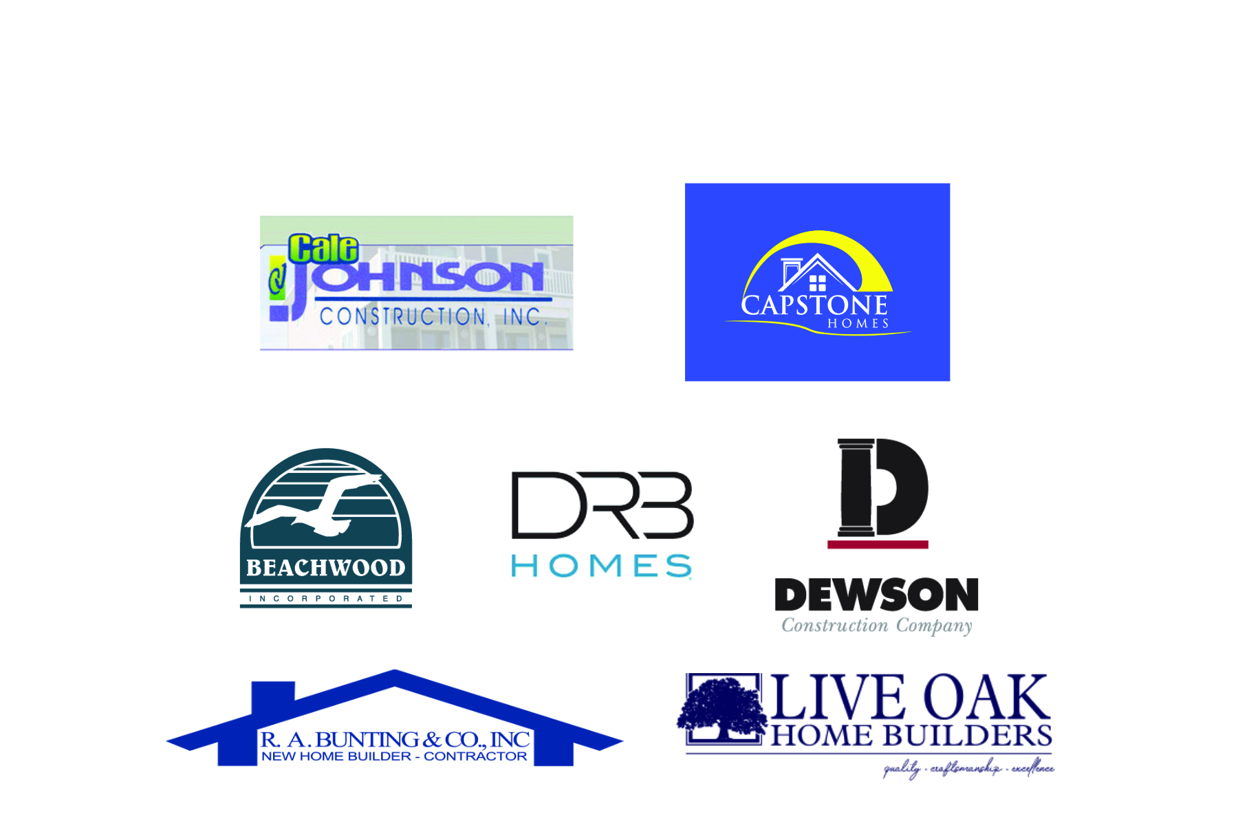 a bunch of logos that are on a white background