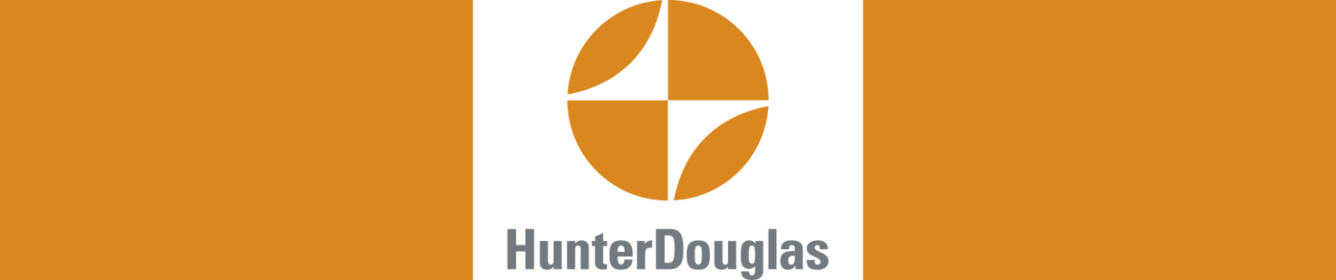 the logo for hunter douglas