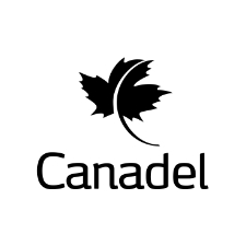 a black and white photo of a canadian maple leaf