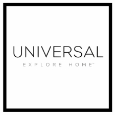 a black and white photo with the words universal explore home