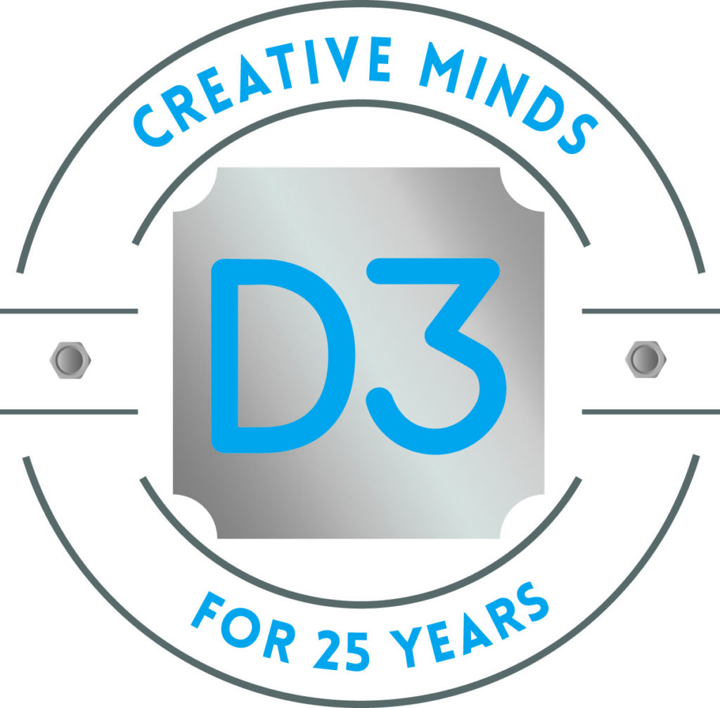 D3 25th Anniversary Logo