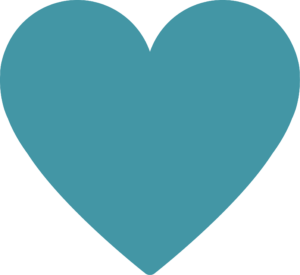 Coastal Hospice blue heart