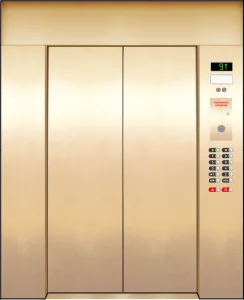 Elevator Door - Muntz _ Gold
