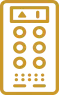 a picture of a yellow and blue square