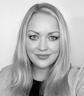 a black and white photo of a woman
