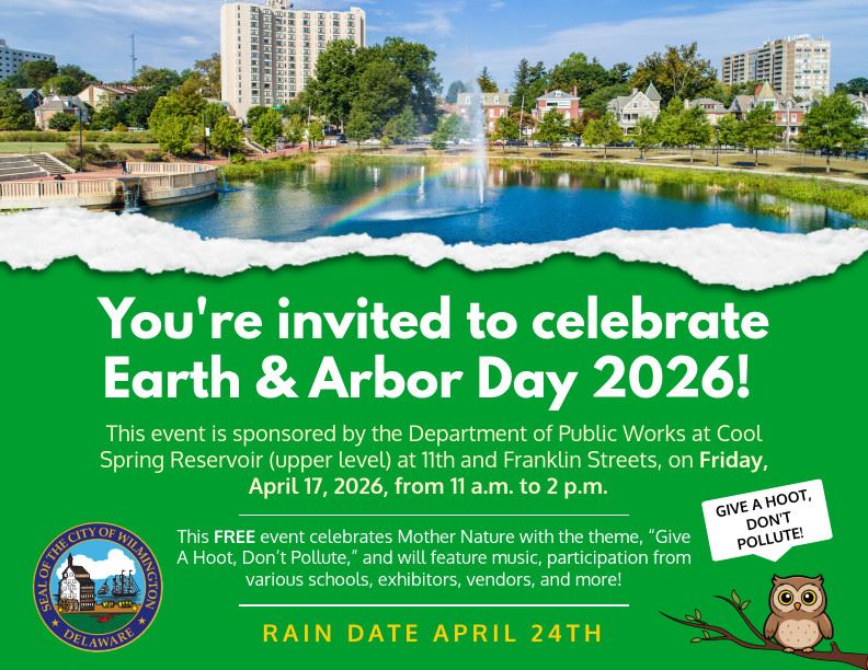 a flyer for the earth and arbor day