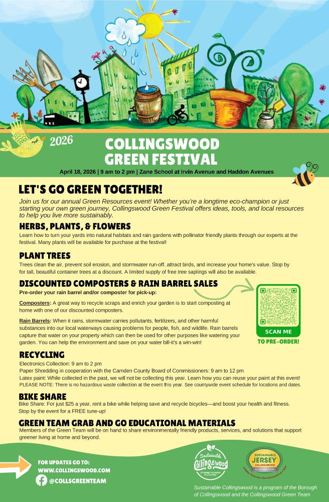 a flyer for a green festival