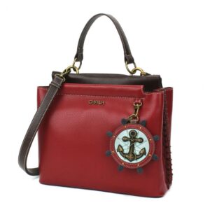 Charming Satchel - Anchor - burgundy