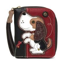 Zip-Around Wallet - Dog Gen II - burgundy