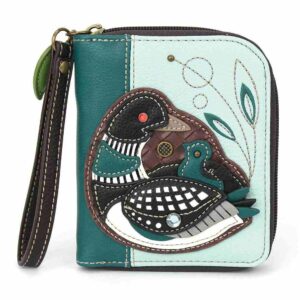 Zip-Around Wallet - Loon Bird - blue