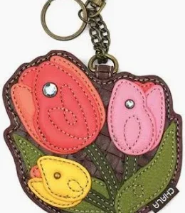 Coin Purse / Key Fob - Tulip