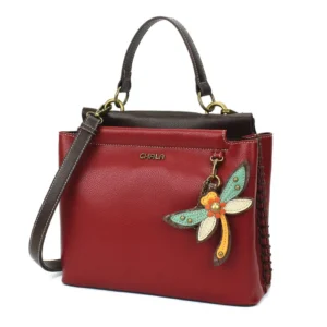 Charming Satchel - Donut - burgundy