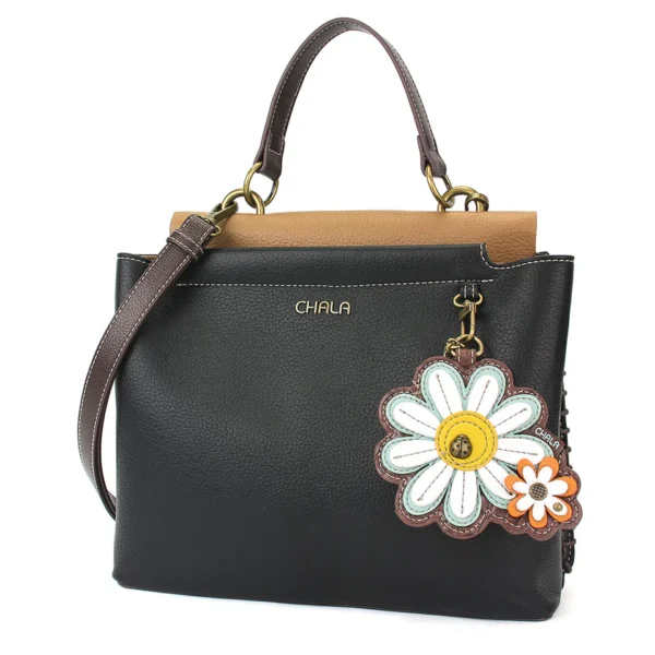 Charming Satchel - Gray Elephant - burgundy