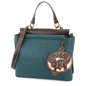 Charming Satchel - Frog - turquoise
