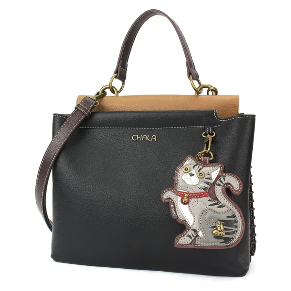 Charming Satchel - Frog - burgundy