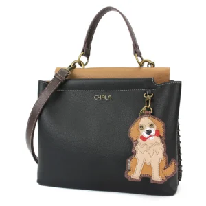 Charming Satchel - Golden Retriever - black