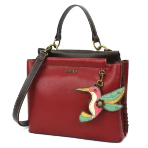 Charming Satchel - Hummingbird - burgundy