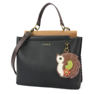 Charming Satchel - Hedgehog - black