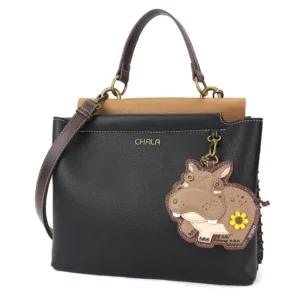 Charming Satchel - Hippo - black