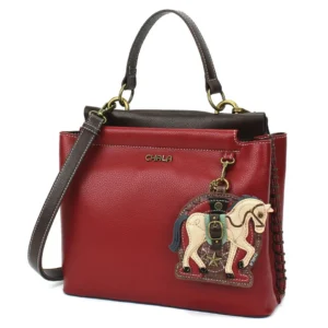 Charming Satchel - Horse Gen II - burgundy