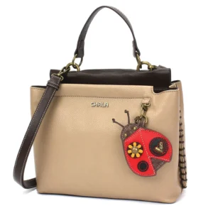 Charming Satchel - Ladybug - taupe