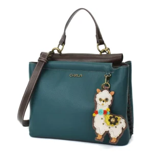 Charming Satchel - Llama - turquoise