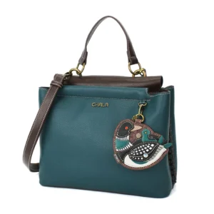 Charming Satchel - Loon Bird - turquoise