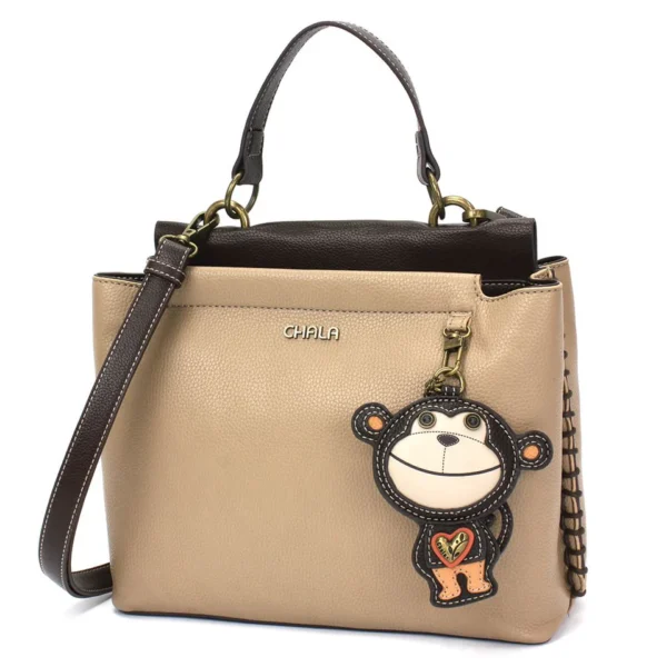 Charming Satchel - Monkey - taupe