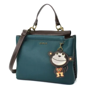 Charming Satchel - Monkey - turquoise