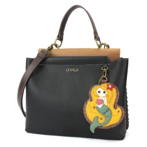 Charming Satchel - Mermaid - black