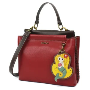 Charming Satchel - Mermaid - burgundy