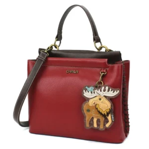 Charming Satchel - Moose - burgundy