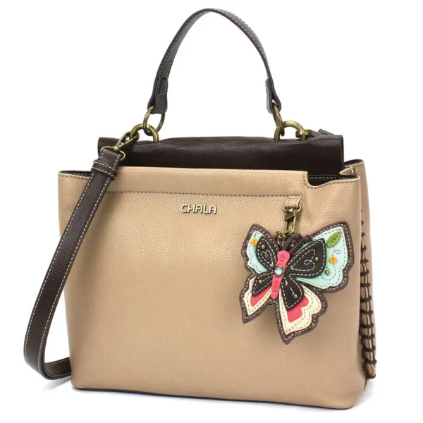 Charming Satchel - New Butterfly - taupe