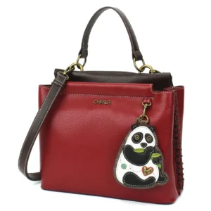 Charming Satchel - New Panda - burgundy