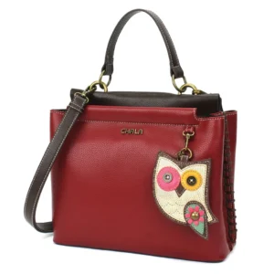 Charming Satchel - Owl Gen II  - burgundy