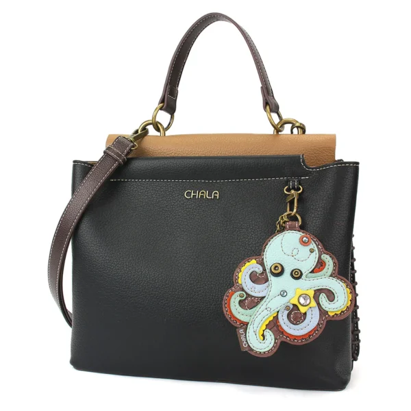 Charming Satchel - Octopus - black