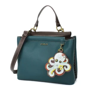 Charming Satchel - Octopus - turquoise